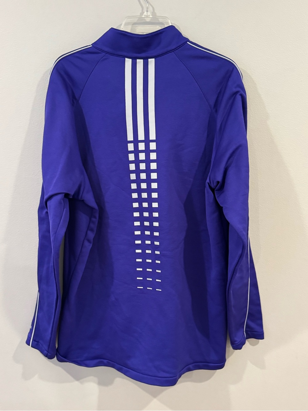 Adidas Adizero Pullover Mens XL Purple 1/4 Zip Golf Top Long Sleeve Sweatshirt - Picture 6 of 8